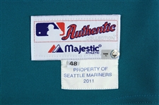 2011 (Aug 12/Sep 12) Trayvon Robinson Seattle Mariners Game Worn Alternate Jersey (MEARS LOA/MLB Hologram)