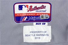  2013 Kendrys Morales Seattle Mariners Game Worn Road Jersey (MEARS LOA/MLB Hologram)