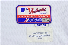 2010 Justin Smoak Seattle Mariners Signed Game Worn Home Jersey (MEARS LOA/ JSA / MLB Hologram)