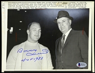1965 Bobby Hull Chicago Blackhawks Signed 7" x 9" Wire Photo (Beckett Authentication)