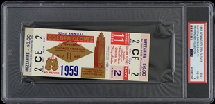 1959 Cassius Clay vs Jeff Davis Golden Gloves Finals Full Ticket (PSA VG-EX 4 Slabbed)