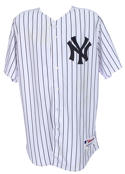 2014 Derek Jeter New York Yankees Home Tribute Jersey (MEARS LOA)