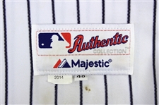 2014 Derek Jeter New York Yankees Home Tribute Jersey (MEARS LOA)