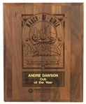 1988 Andre Dawson Chicago Cubs March of Dimes "Cub of the Year" 12" x 15" Plaque