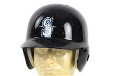 2012-13 Seatlle Mariners Game Worn Batting Helmets - Lot of 8 w/ Justin Smoak, Michael Saunders, Brad Miller & More (MEARS LOA/MLB Holograms)