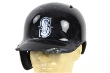 2012-13 Seatlle Mariners Game Worn Batting Helmets - Lot of 8 w/ Justin Smoak, Michael Saunders, Brad Miller & More (MEARS LOA/MLB Holograms)
