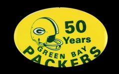 1969 Green Bay Packers "50 Years" 2 3/4" Pinback Button 