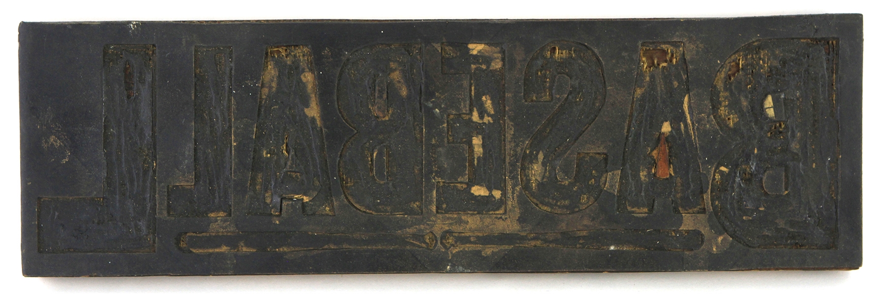 1910s Baseball Printing Block 