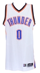 2014 (December 11) Russell Westbrook Oklahoma City Thunder Game Worn Home Jersey (MEARS A10/NBA Letter)