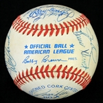 1988 Boston Red Sox Team Signed OAL Brown Baseball w/ 20 Signatures Including Roger Clemens, Wade Boggs, Jim Rice, Lee Smith & More (JSA)