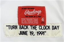 1991 (June 19) Bob Melvin Baltimore Orioles Game Worn Turn Back The Clock Home Uniform (MEARS LOA/Team Letter)