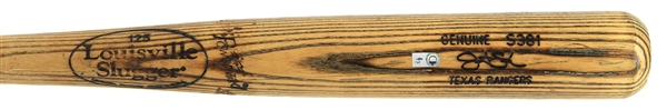 2010 (May 13) Justin Smoak Texas Rangers Louisville Slugger Professional Model Game Used Bat (MEARS LOA/MLB Hologram)