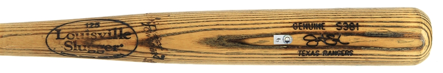 2010 (May 13) Justin Smoak Texas Rangers Louisville Slugger Professional Model Game Used Bat (MEARS LOA/MLB Hologram)