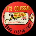 1970s Hillbilly Bread "Its Colossal Good Tastin Too!" 4" Pinback Button 