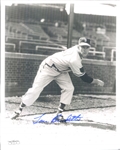 1951-52 Lou Burdette Boston Braves Signed 8" x 10" Photo (*JSA*)