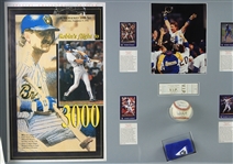 1974-1993 Robin Yount Milwaukee Brewers Signed Baseball, Photo, Trading Cards Mounted in 31x 55 Display Case (JSA)