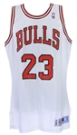 1991-92 Michael Jordan Chicago Bulls Team Issued Home Jersey (MEARS A5)