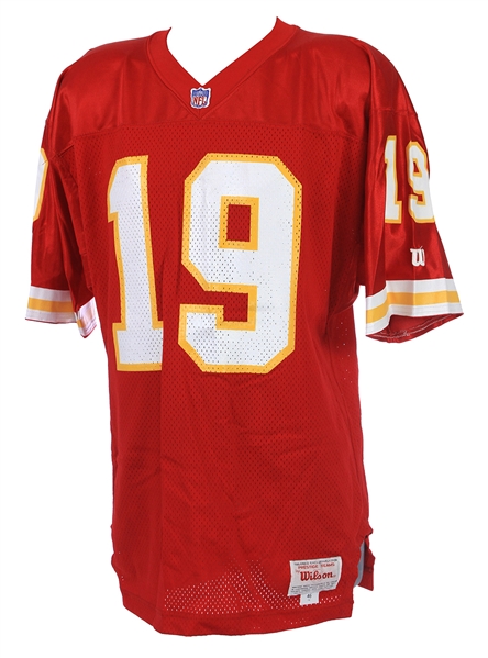 1993 Joe Montana Kansas City Chiefs Signed Home Jersey