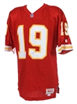 1993 Joe Montana Kansas City Chiefs Signed Home Jersey