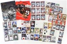 1990s-2000s Baseball Football Game Used & Signed Trading Card Collection - Lot of 65 w/ Johnny Bench, Randy Johnson, Joey Votto, Michael Vick & More
