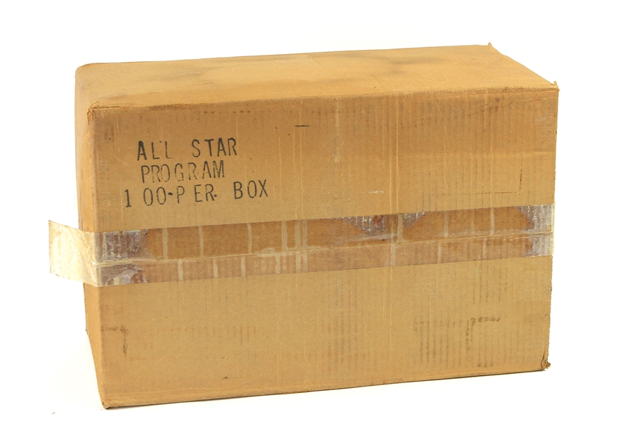 1975 Major League Baseball All Star Game Unopened Case of 100 Programs