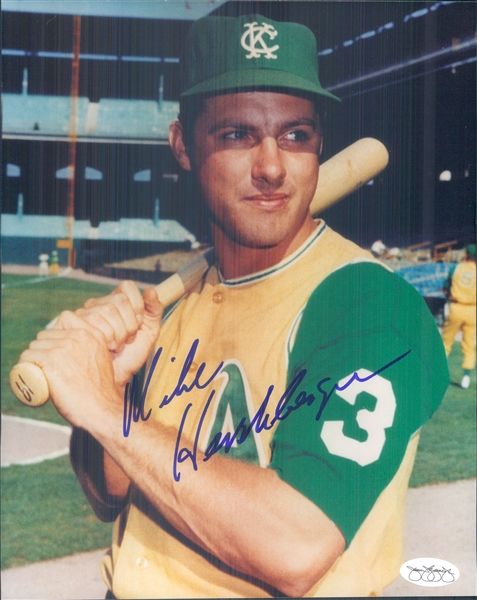 1965-67 Mike Hershberger Kansas City Athletics Signed 8" x 10" Photo (*JSA*)  