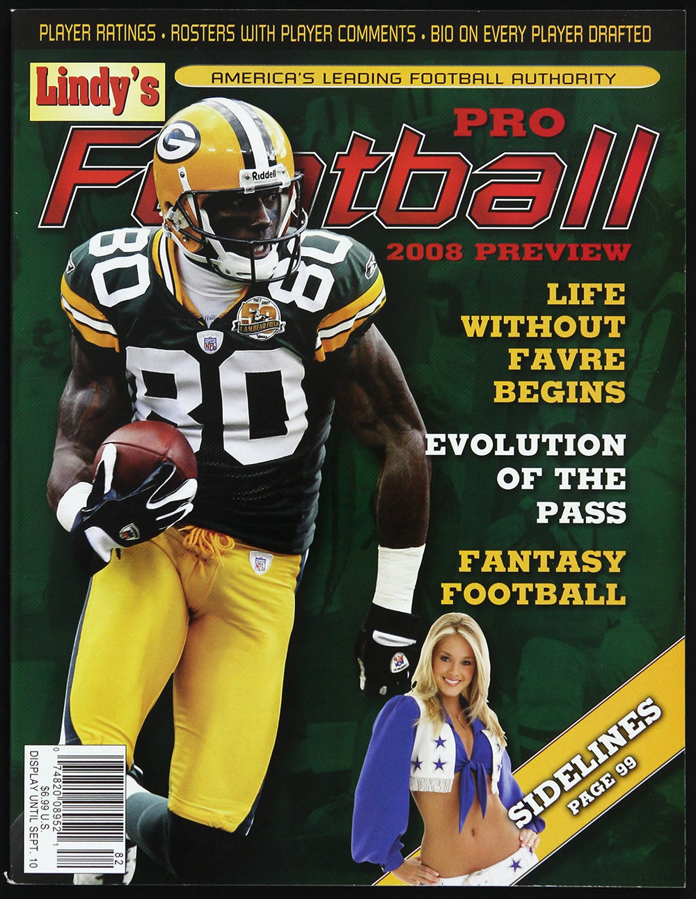 Lot Detail 2008 Donald Driver Green Bay Packers Lindy's Pro Football