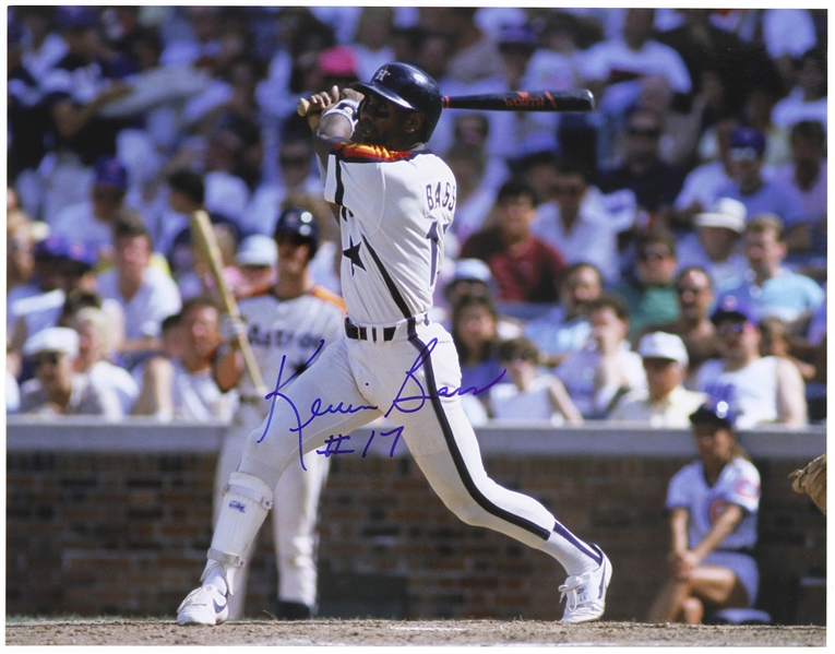 1982-1989 Kevin Bass Houston Astros Signed 11"x 14" Photo (JSA)