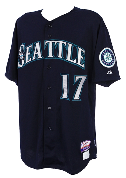 2013 Justin Smoak Seattle Mariners Game Worn Alternate Jersey (MEARS LOA/MLB Hologram)
