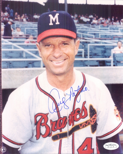 1953-59 Andy Pafko Milwaukee Braves Signed 8" x 10" Photo (*JSA*)