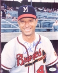 1953-59 Andy Pafko Milwaukee Braves Signed 8" x 10" Photo (*JSA*)