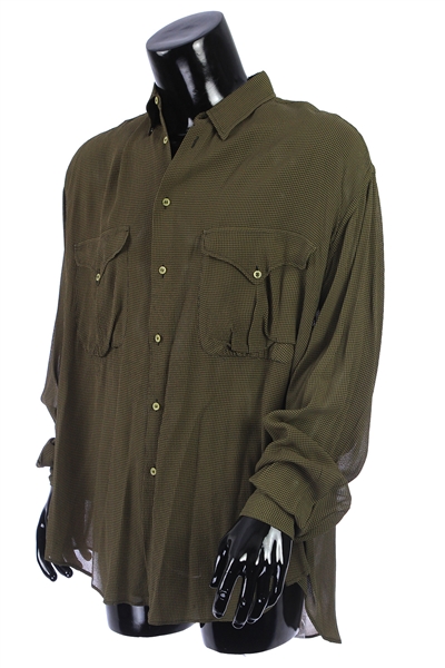 2000s William Shatner Worn Girogio Armani Long Sleeve Button Up Shirt (Shatner LOA/MEARS LOA)