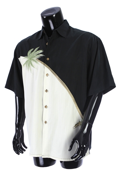 2000s William Shatner Worn Bamboo Cay Short Sleeve Button Up Hawaiian Shirt (Shatner LOA/MEARS LOA)