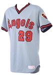 1985 Rod Carew California Angels Game Worn Road Jersey (MEARS A10)