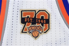 2017 (March 5) Kristaps Porzingis New York Knicks Signed Game Worn Home Jersey (MEARS A10/JSA/Steiner)