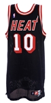1997-98 Tim Hardaway Miami Heat Signed Road Jersey (MEARS A10/JSA/Locker Room Attendant Letter)