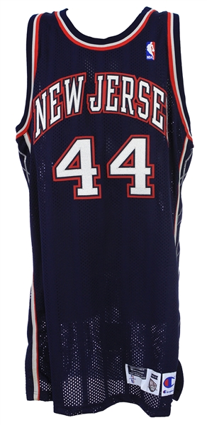 1998-99 Keith Van Horn New Jersey Nets Signed Road Jersey (MEARS A5/Beckett Holo)