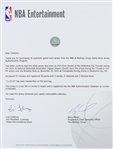 2015 (November 25) Kevin Durant Oklahoma City Thunder Game Worn Home Jersey (MEARS A10/NBA Letter)