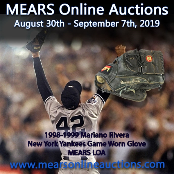 1998-99 Mariano Rivera New York Yankees Game Used Zett Fielders Mitt (MEARS LOA)