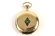 1922 World Series New York Giants Joe Page In Appreciation BBWAA JE Caldwell & Co. Pocket Watch (MEARS LOA)