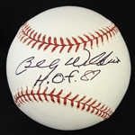 2000s Billy Williams Chicago Cubs Signed & Inscribed OML Selig Baseball (JSA)