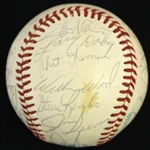 1977 Chicago White Sox Team Signed OAL MacPhail Baseball w/ 25 Signatures Including Larry Doby, Minnie Minoso, Wilbur Wood & More (JSA) 