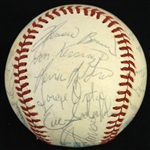1977 Chicago White Sox Team Signed OAL MacPhail Baseball w/ 25 Signatures Including Larry Doby, Minnie Minoso, Wilbur Wood & More (JSA) 