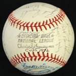 1976 Chicago Cubs Team Singed ONL Feeney Baseball w/ 27 Signatures Including Bruce Sutter, Rick Monday, Bill Madlock & More (JSA) 