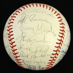 1976 Chicago Cubs Team Singed ONL Feeney Baseball w/ 27 Signatures Including Bruce Sutter, Rick Monday, Bill Madlock & More (JSA) 