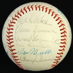 1976 Chicago Cubs Team Singed ONL Feeney Baseball w/ 27 Signatures Including Bruce Sutter, Rick Monday, Bill Madlock & More (JSA) 