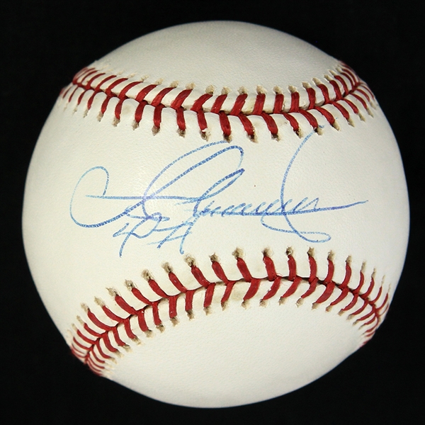 2000-04 Sammy Sosa Chicago Cubs Signed OML Selig Baseball (JSA)