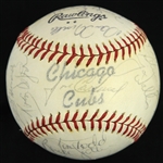 1977 Chicago Cubs Team Signed Baseball w/ 29 Signatures Including Bruce Sutter, Bill Buckner, Rick Reuschel & More (JSA) 