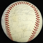 1977 Chicago Cubs Team Signed Baseball w/ 29 Signatures Including Bruce Sutter, Bill Buckner, Rick Reuschel & More (JSA) 