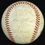 1977 Chicago Cubs Team Signed Baseball w/ 29 Signatures Including Bruce Sutter, Bill Buckner, Rick Reuschel & More (JSA) 